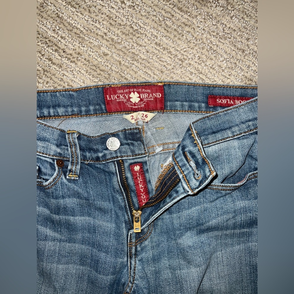 Lucky Brand Sofia Boot Jeans Medium Wash Size 2/26